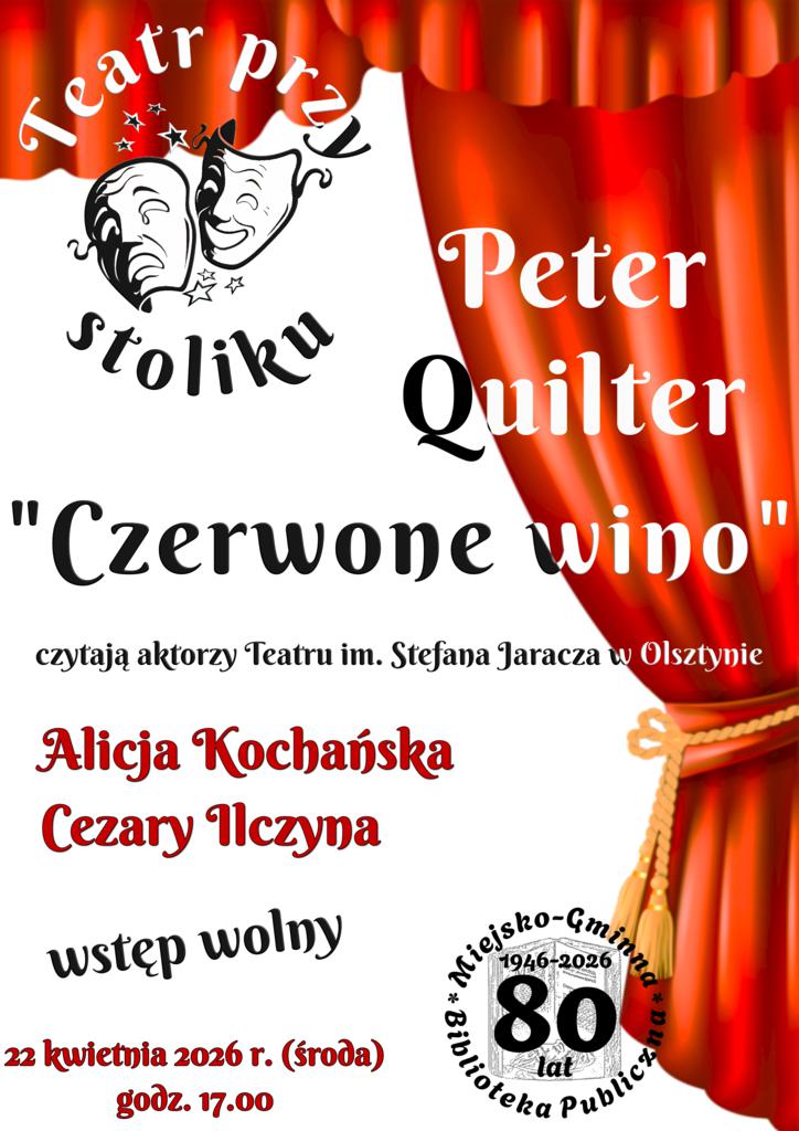 plakat czerwone wino